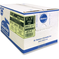 Ralston 267301 Industrial Garbage Bags, Strong, 38" W x 30" L, 0.85 mils, Black