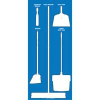 Accuform Signs Q549897NTBWS Tableau silhouett&eacute; sec Ultra Aluma-Lite (Anglais seulement)