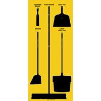 Accuform Signs Q549897NTYBS Tableau silhouett&eacute; sec Ultra Aluma-Lite (Anglais seulement)