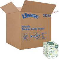 Kimberly-Clark 21272 Kleenex&reg; Naturals Boutique* Facial Tissue, 2 Ply, 7.8" L x 8.3" W, 95 Sheets/Box