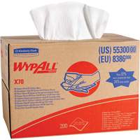 Kimberly-Clark 55300 Lingettes X70, Robuste, 16-6/8" lo x 11" la