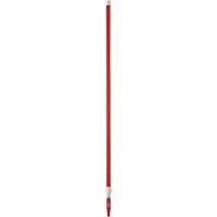 Vikan 29754 Manche de brosse pour plateforme, Brosse/Support &agrave; tampon, Rouge, T&eacute;lescopique, 62"-113" lo