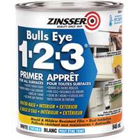 Zinsser Z02014 Bulls Eye 1-2-3&reg; Water-Base Primer, 946 ml, Can, White