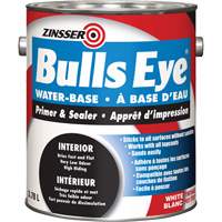 Zinsser 254067 Appr&ecirc;t &agrave; base d'eau Bulls Eye, 3,78 L, Gallon, Blanc