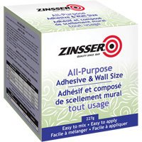 Zinsser 250184 All-Purpose Adhesive and Wall Size, 227 g, Kit, Clear