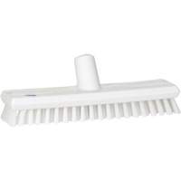 Vikan 70415 Water-Fed Deck Scrub Brush, X-Coarse Bristles, 10-3/4", Polyester, White