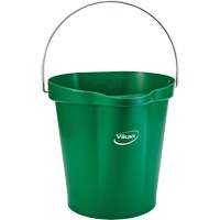 Vikan 56862 Food Hygiene Bucket, Green, 3 US gal.