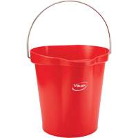Vikan 56864 Seau pour l'hygi&egrave;ne des aliments, Rouge, 3 gal. US