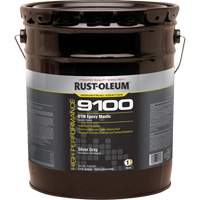 Rust-Oleum 9182300 Base de mastic &eacute;poxy DTM du syst&egrave;me 9100, Gris argent&eacute;, 5 gal., Seau