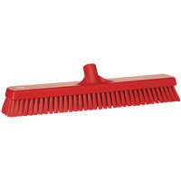 Vikan 70624 Deck & Wall Scrub Brush, Stiff Bristles, 19", Polyester, Red