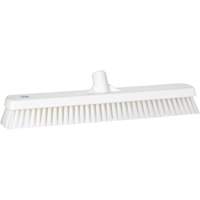 Vikan 70625 Deck & Wall Scrub Brush, Stiff Bristles, 19", Polyester, White