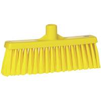 Vikan 31666 Upright Broom Head, Medium Bristles, 12", Polyester, Yellow