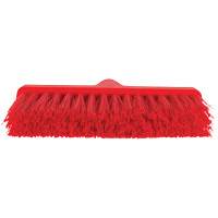 Vikan 310114 ColorCore Angle Head Broom, Medium Bristles, 10", Polypropylene, Red