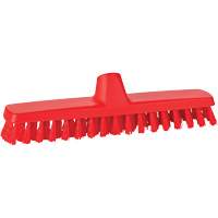 Vikan 366114 ColorCore Wall Brush, Stiff Bristles, 12" Long, Red