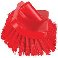 Vikan 366214 ColorCore High-Low Brush, Stiff Bristles, 10" Long, Red