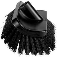 Vikan 366219 Brosse &agrave; angle double ColorCore pour surfaces hautes et basses, Soies Ferme, Longueur de 10", Noir