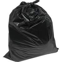 Industrial Garbage Bags, 3X Strong, 35" W x 50" L, 3.0 mils, Black, Open Top JM684 | TENAQUIP