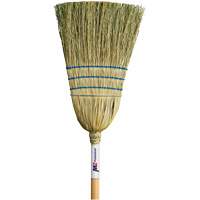 M2 Professional BC-107C Heavy-Duty Corn Broom, 3-String, Wood Handle