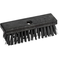 M2 Professional BD-1508 Utility Brush with Threaded Hole, 8" L, Synthetic Bristles, Black