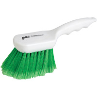 M2 Professional BRP-210WS-GF Short Handle Detail Brush, 9" L, Synthetic Bristles, Green