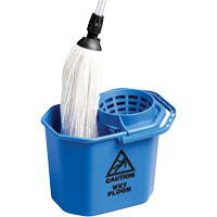 M2 Professional PA-M1082 Heavy-Duty Mop Cone Pail, Strainer, 3 US Gal. (12 Quart), Blue