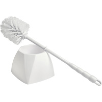 M2 Professional BR-WM203 Bowl Brush with Caddy, 15-1/2" L, Polypropylene Bristles, White