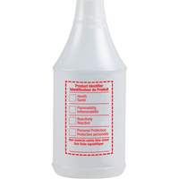 M2 Professional TS-B289W-2 Round Spray Bottle with WHMIS Label, 24 oz.