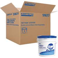 Kimberly-Clark 51677 WetTask Wiping System Bucket with Lid