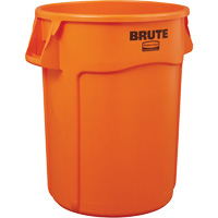 Rubbermaid 2119308 Brute&reg; High Visibility Vented Container, Plastic, 32 US gal.
