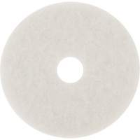 3M F-4100-WHT-10 Floor Pad, 10", Buffing/Cleaning/Polish, White