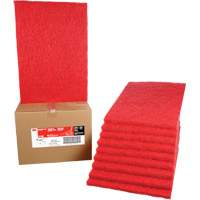 3M F-5100-RED-20X14 Carpet Bonnet Pad, 14" x 20", Buffing/Cleaning, Red