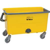 RMP Maintenance Products JN501 Microfibre Mop Bucket & Wringer, Strainer, 11 US Gal. (44 Quart), Yellow