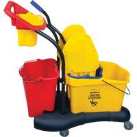 RMP Maintenance Products JN502 Multifunctional Mop Trolley, Down Press, 9.5 US Gal.(38 Quart), Yellow