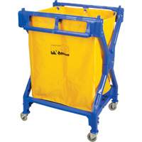 Laundry Cart, Plastic, 25-3/8" W x 25" D x 38-1/2" H, 33 lbs. Capacity JN503 | TENAQUIP