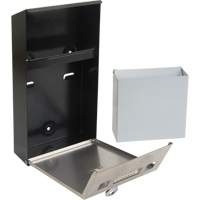 Produits de sécurité Zenith JN620 Cendrier, Montage mural, Acier inoxydable, Capacit&eacute; 1 Litre, Hauteur 11-4/5"