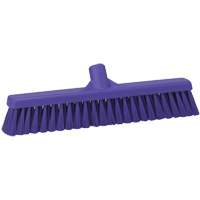 Vikan 31748 Combo Bristle Push Broom Head, Coarse/Fine Bristles, 16-1/2", Polyester, Purple