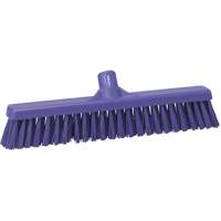 Vikan 31798 Small Particle Push Broom Head, Fine Bristles, 16-1/2", Polyester, Purple