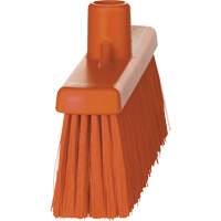 Upright Broom Head, Medium Bristles, 12", Polyester, Orange  JN799 | TENAQUIP