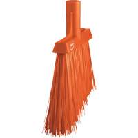 Angle Broom Head, X-Coarse Bristles, 12", Polyester, Orange  JN801 | TENAQUIP