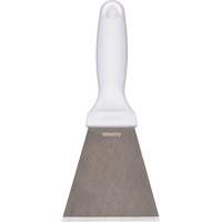 Vikan 69725 Large Stainless Steel Scraper, White, 3" W x 9" L