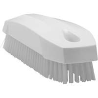 Vikan 64405 Brosse &agrave; main, Soies Ferme, Longueur de 5", Blanc