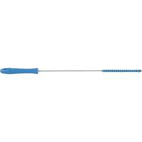 Vikan 53753 0.375" Valve Brush, Stiff Bristles, 20" Long, Blue