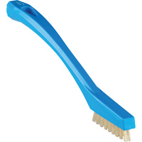 Vikan 44023 High Temperature Detail Brush, Extra Stiff Bristles, 8" Long, Blue