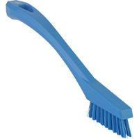 Vikan 44013 Detail Brush, Extra Stiff Bristles, 8" Long, Blue