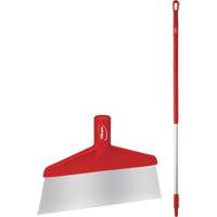 Vikan JO060 Floor Scraper with Handle, Red, 9-3/5" W x 55-9/10" L