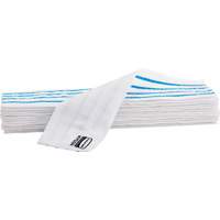 Disposable Mop Pad, Hook and Loop Style, Microfibre, 18" L x 4" W  JO090 | TENAQUIP