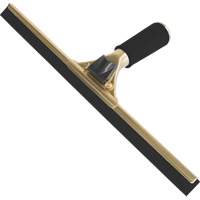 Handheld Window Squeegee, 14", Rubber, Brass Frame JO141 | TENAQUIP