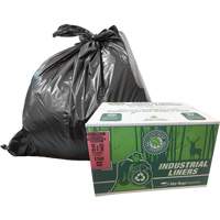 Alte-Rego FC486038CL02 EcoLogo&reg; Garbage Bags, X-Strong, 48" W x 60" L, Clear, 246.05 L (65 Gal.) Capacity