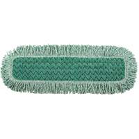 Rubbermaid FGQ42600GR00 Tampon avec frange pour vadrouille &agrave; &eacute;pousseter Hygen, Style Boucles et crochets, Microfibre, 27-1/2" lo x 9" la