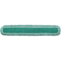 Rubbermaid FGQ44900GR00 Tampon avec frange pour vadrouille &agrave; &eacute;pousseter Hygen, Style Boucles et crochets, Microfibre, 52" lo x 9" la